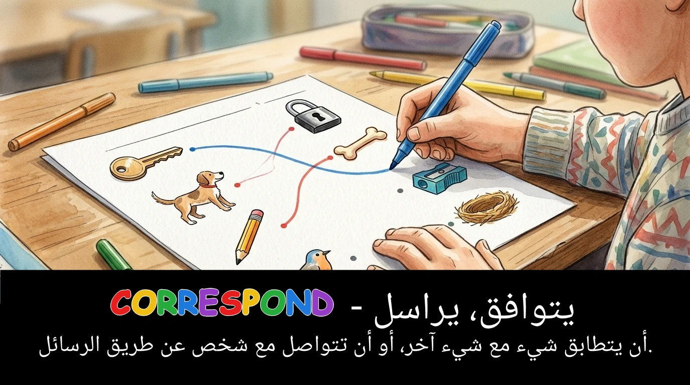 Arabic Illustration for correspond